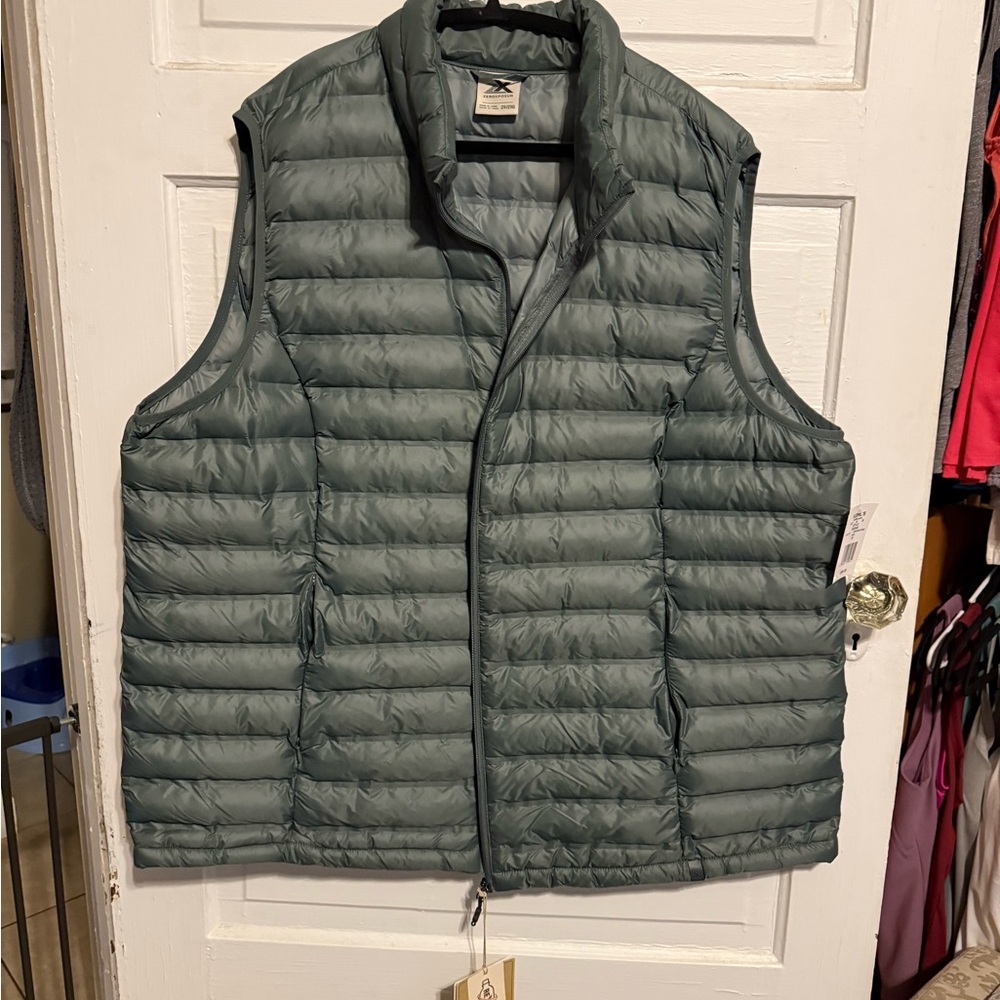 Women’s Green Puffer Vest